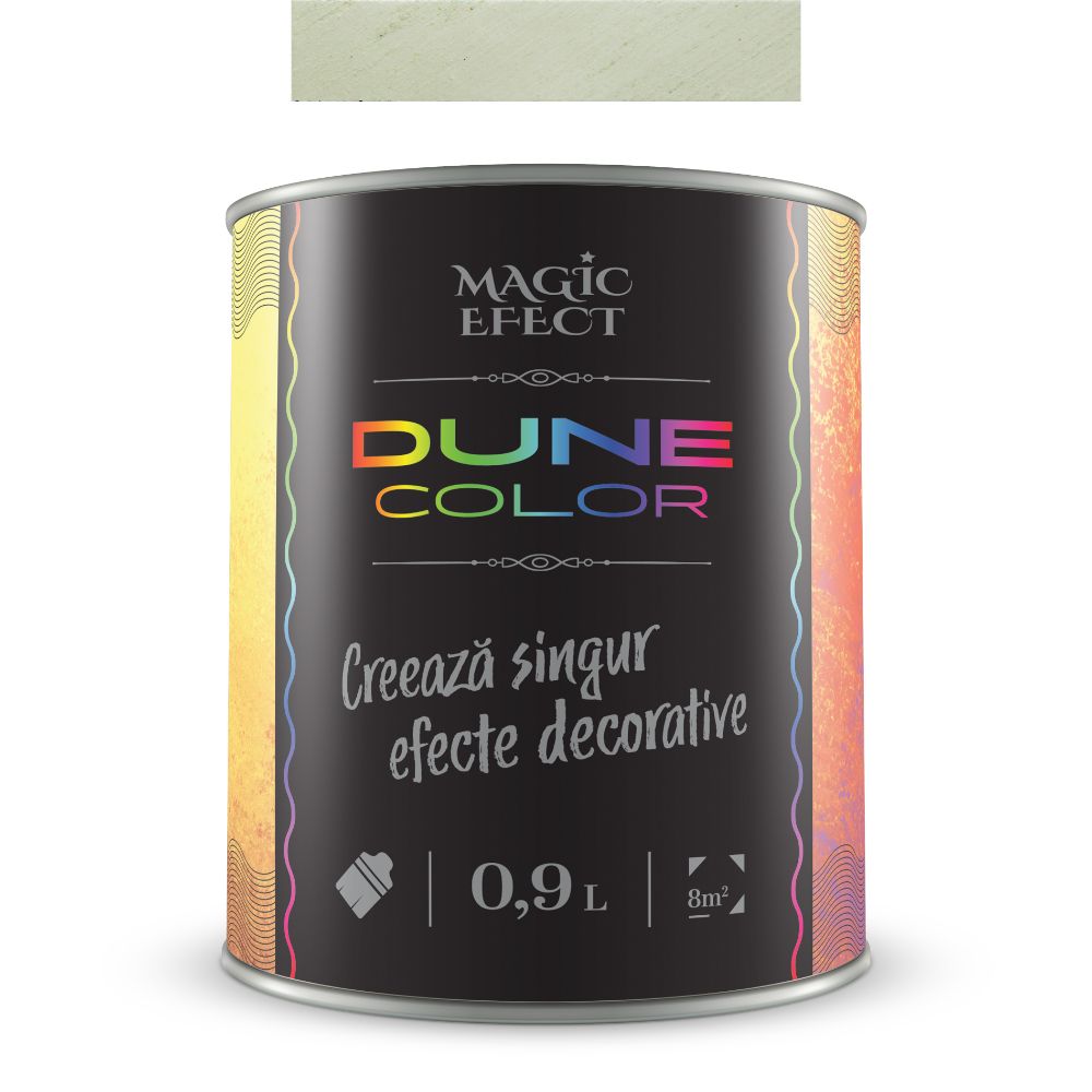 Vopsea decorativa cu efect de dune de nisip, Magic Efect Dune Olive Garden, pe baza de apa, 0.9 l