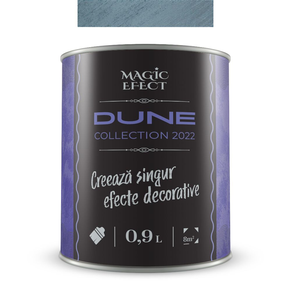 Vopsea decorativa cu efect de dune de nisip, Magic Efect Dune Sapphire Sky, pe baza de apa, 0.9 l