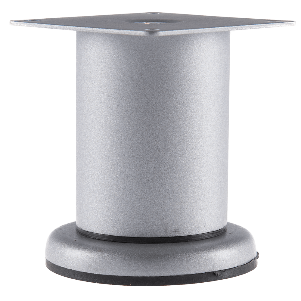 Picior rotund satin-argint CL004 D50 x 80 mm