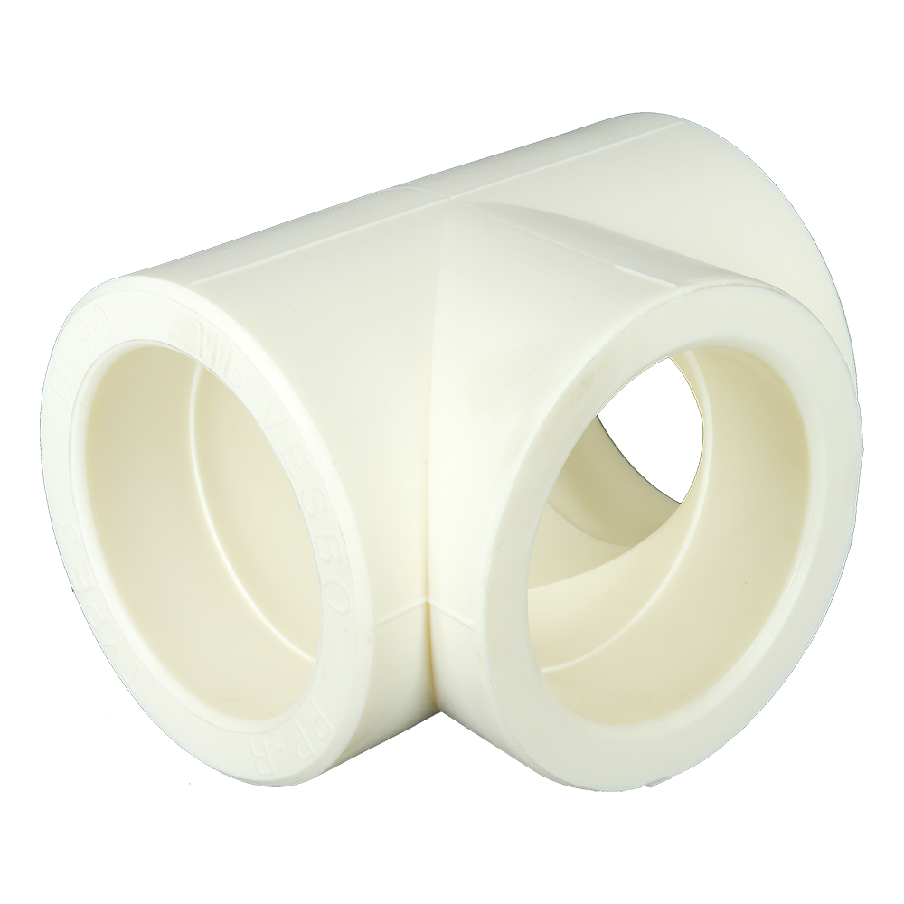 Teu PPR 90 mm Vesbo, filet interior, alb