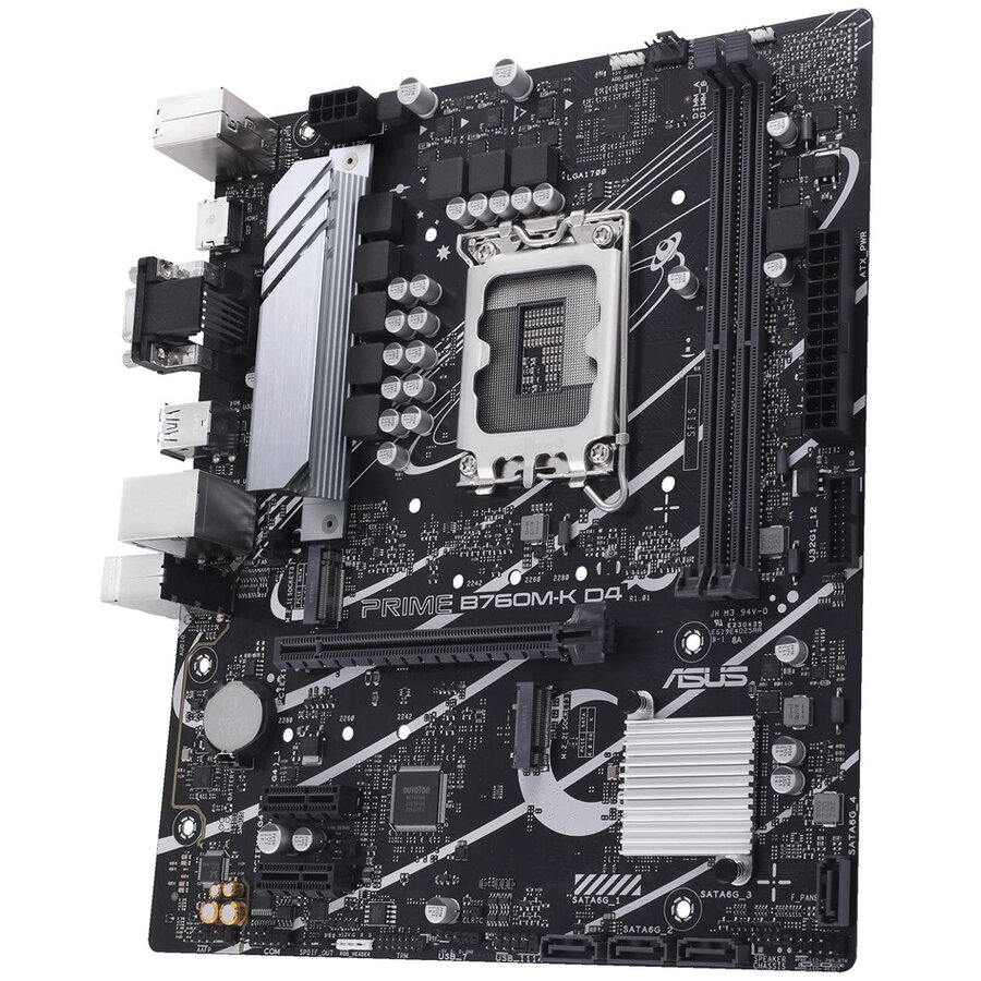 Placa de Baza PRIME B760M-K D4 LGA 1700  DDR4 PCIe 4.0 M.2 micro ATX