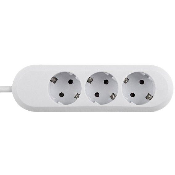 Prelungitor SMART 3xCEE7/3 3m Alb