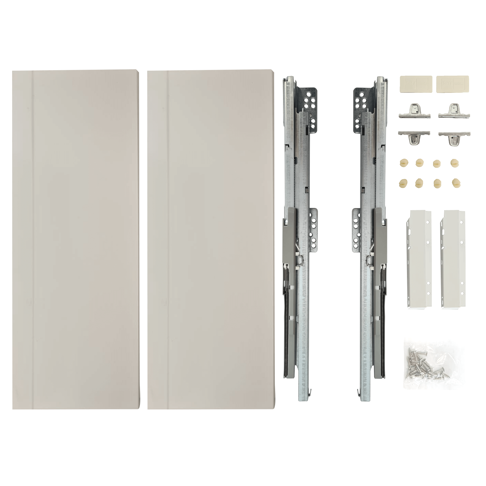 Set sertar FGV TEN2, metal, alb, 45 kg, 0.45 m