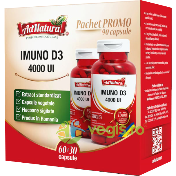 Imuno D3 4000ui 60cps+30cps