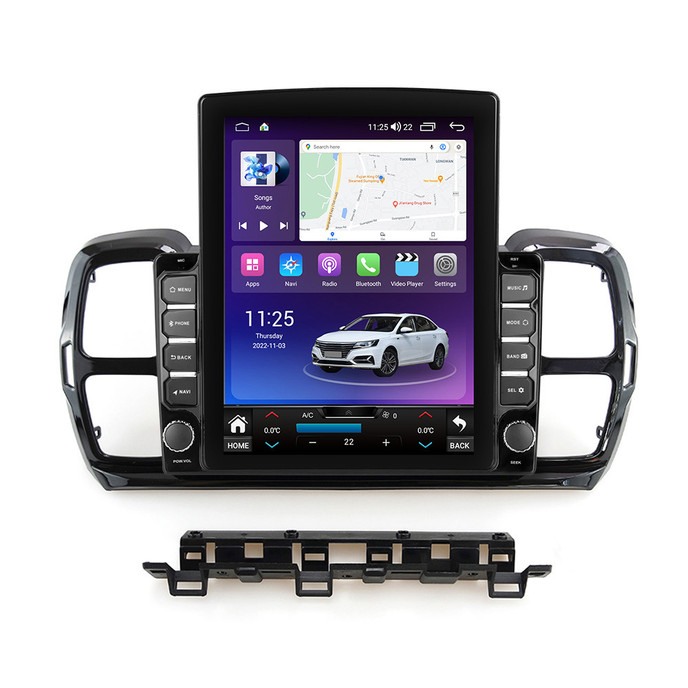 Navigatie dedicata cu Android Citroen C5 Aircross dupa 2018, 4GB RAM, Radio GPS Dual Zone, Touchscreen IPS 9.7" HD tip Tesla, Internet Wi-Fi si slot SIM 4G, Bluetooth, MirrorLink, USB