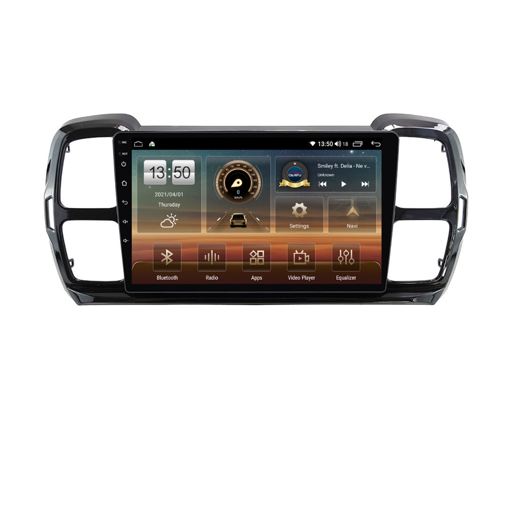 Navigatie dedicata cu Android Citroen C5 Aircross dupa 2018, 8GB RAM, Radio GPS Dual Zone, Display HD QLED 9" Touchscreen, Internet Wi-Fi si slot SIM 4G, Bluetooth, MirrorLink, USB