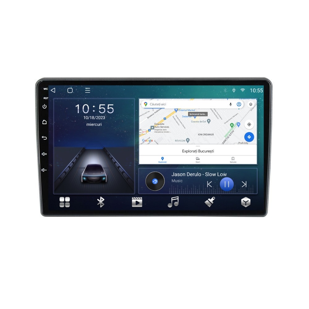 Navigatie dedicata cu Android Opel Vectra C 2002 - 2009, 2GB RAM, Radio GPS Dual Zone, Display HD QLED 9" Touchscreen, Internet Wi-Fi si slot SIM 4G, Bluetooth, MirrorLink, USB