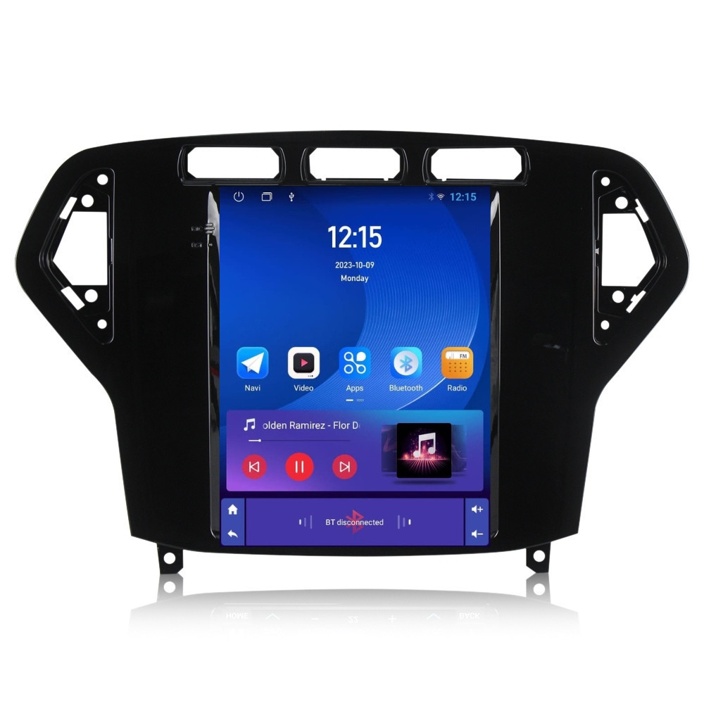 Navigatie dedicata cu Android tip tesla Ford Mondeo IV 2007 - 2011 clima automata, negru, 1GB RAM, Radio GPS Dual Zone, Touchscreen IPS 9.7" HD, Internet Wi-Fi, Bluetooth, MirrorLink, USB