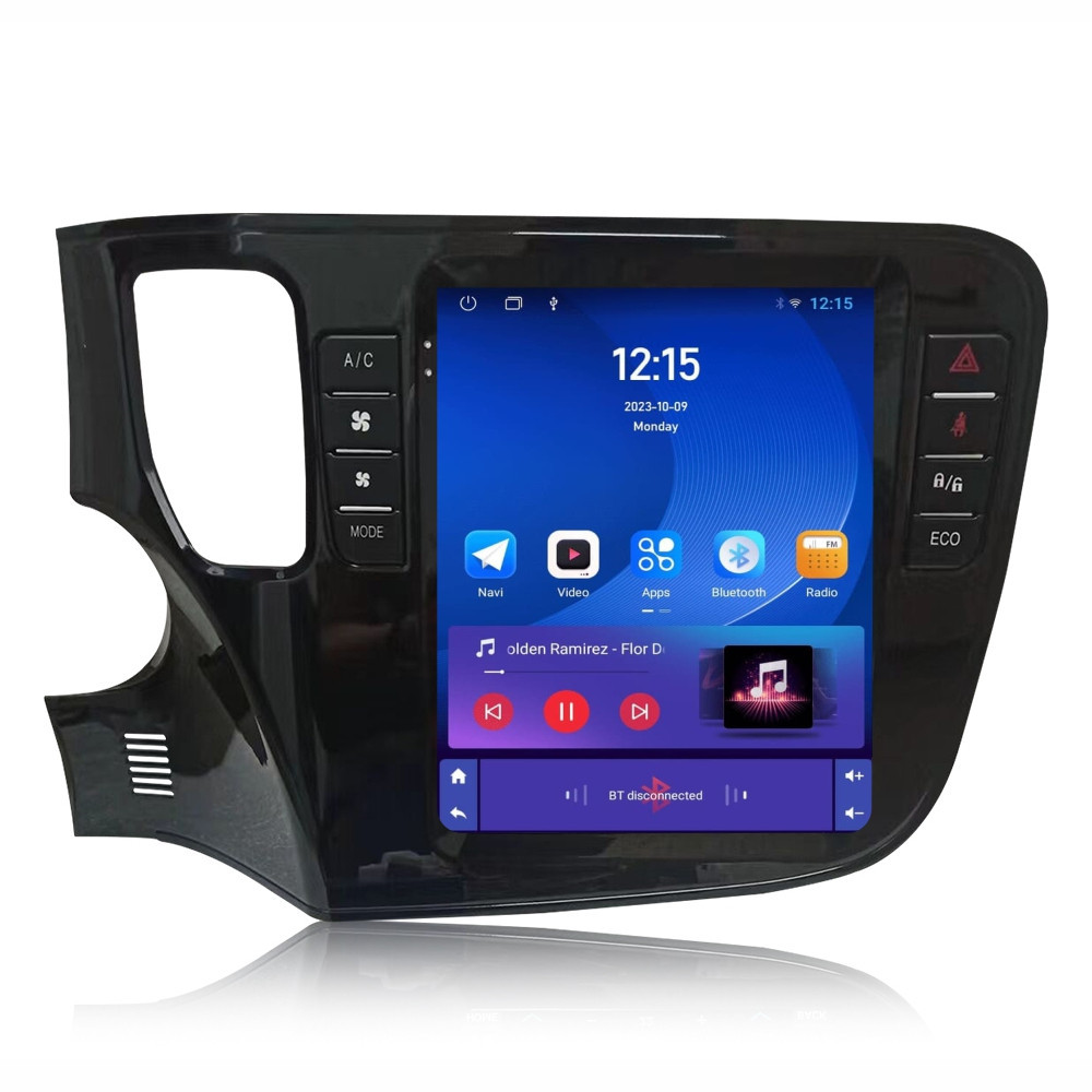 Navigatie dedicata cu Android tip tesla Mitsubishi Outlander III 2012 - 2019, 1GB RAM, Radio GPS Dual Zone, Touchscreen IPS 9.7" HD, Internet Wi-Fi, Bluetooth, MirrorLink, USB