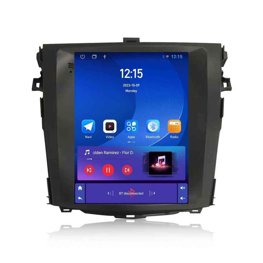 Navigatie dedicata cu Android tip tesla Toyota Corolla 2007 - 2013, 1GB RAM, Radio GPS Dual Zone, Touchscreen IPS 9.7" HD, Internet Wi-Fi, Bluetooth, MirrorLink, USB