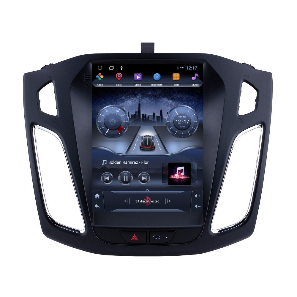 Navigatie dedicata cu Android tip tesla Ford Focus III 2011 - 2018, 2GB RAM, Radio GPS Dual Zone, Touchscreen IPS 9.7" HD, Internet Wi-Fi, Bluetooth, MirrorLink, USB
