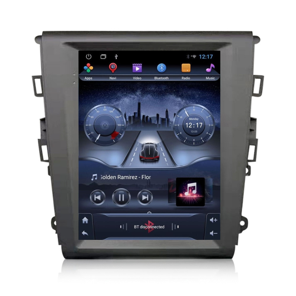 Navigatie dedicata cu Android tip tesla Ford Mondeo V dupa 2014, 2GB RAM, Radio GPS Dual Zone, Touchscreen IPS 9.7" HD, Internet Wi-Fi, Bluetooth, MirrorLink, USB