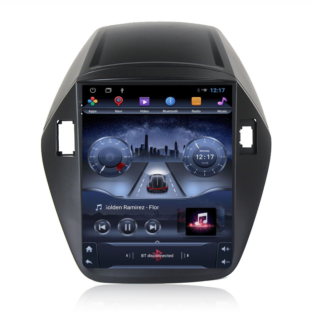 Navigatie dedicata cu Android tip tesla Hyundai ix35 2009 - 2015, 2GB RAM, Radio GPS Dual Zone, Touchscreen IPS 9.7" HD, Internet Wi-Fi, Bluetooth, MirrorLink, USB