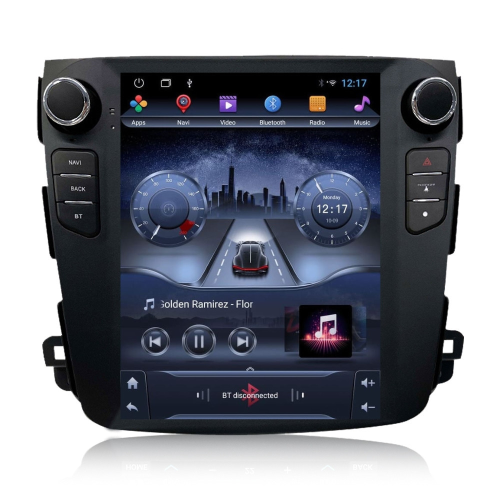 Navigatie dedicata cu Android tip tesla Mitsubishi Outlander II 2006 - 2012, 2GB RAM, Radio GPS Dual Zone, Touchscreen IPS 9.7" HD, Internet Wi-Fi, Bluetooth, MirrorLink, USB