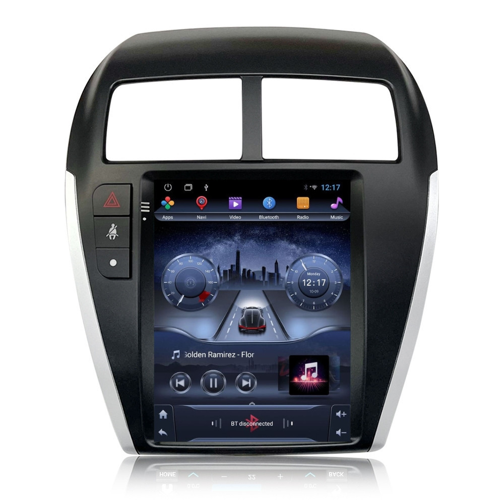 Navigatie dedicata cu Android tip tesla Mitsubishi ASX 2010 - 2016, 2GB RAM, Radio GPS Dual Zone, Touchscreen IPS 9.7" HD, Internet Wi-Fi, Bluetooth, MirrorLink, USB