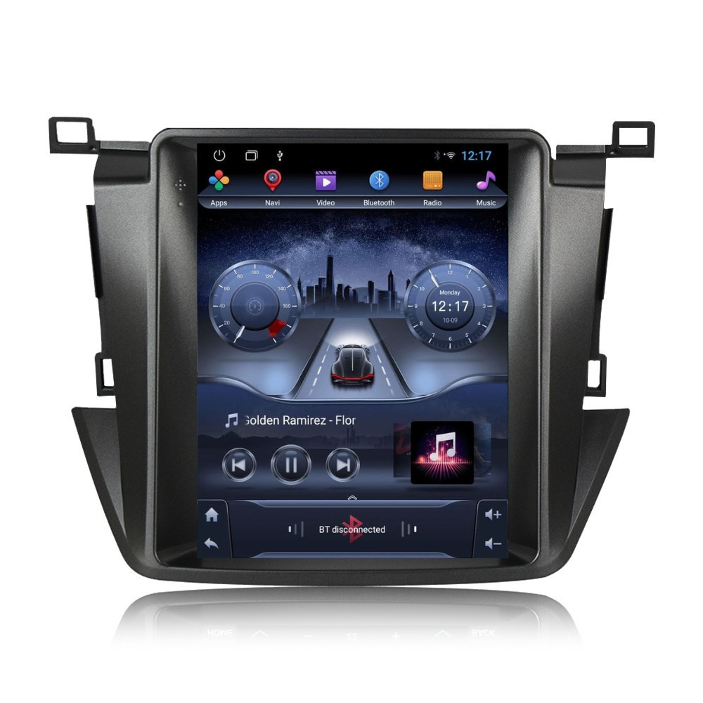 Navigatie dedicata cu Android tip tesla Toyota Rav4 IV 2013 - 2018, 2GB RAM, Radio GPS Dual Zone, Touchscreen IPS 9.7" HD, Internet Wi-Fi, Bluetooth, MirrorLink, USB