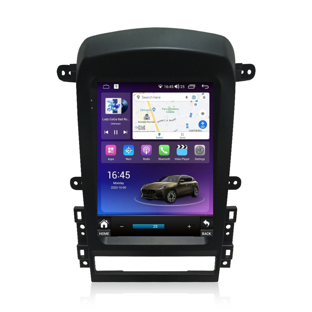 Navigatie dedicata cu Android tip tesla Chevrolet Captiva 2006 - 2011, 4GB RAM, Radio GPS Dual Zone, Touchscreen IPS 9.7" HD, Internet Wi-Fi si slot SIM 4G, Bluetooth, MirrorLink, USB