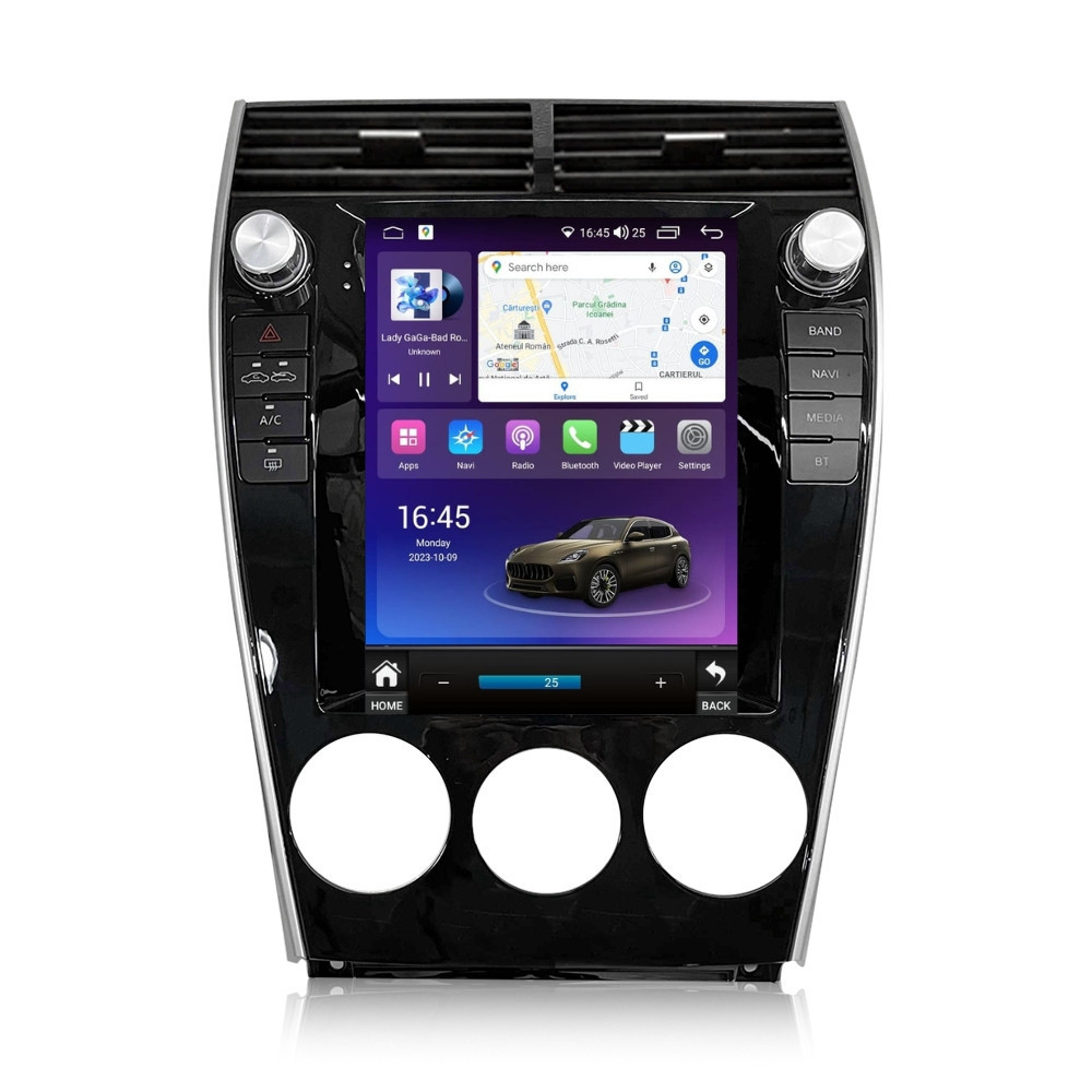 Navigatie dedicata cu Android tip tesla Mazda 6 2002 - 2008, 4GB RAM, Radio GPS Dual Zone, Touchscreen IPS 9.7" HD, Internet Wi-Fi si slot SIM 4G, Bluetooth, MirrorLink, USB