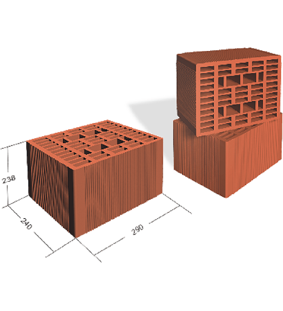 Caramida Eco, Soceram, 290 x 240 x 238 mm