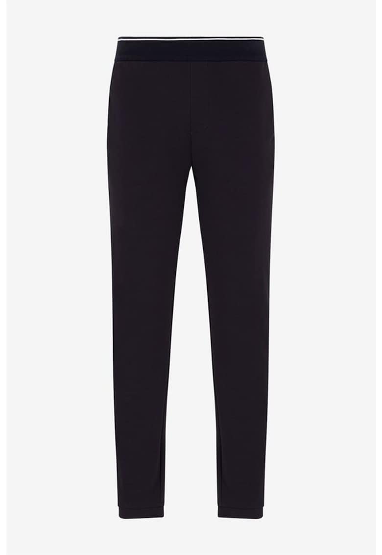 Pantaloni sport cu talie elastica - Negru