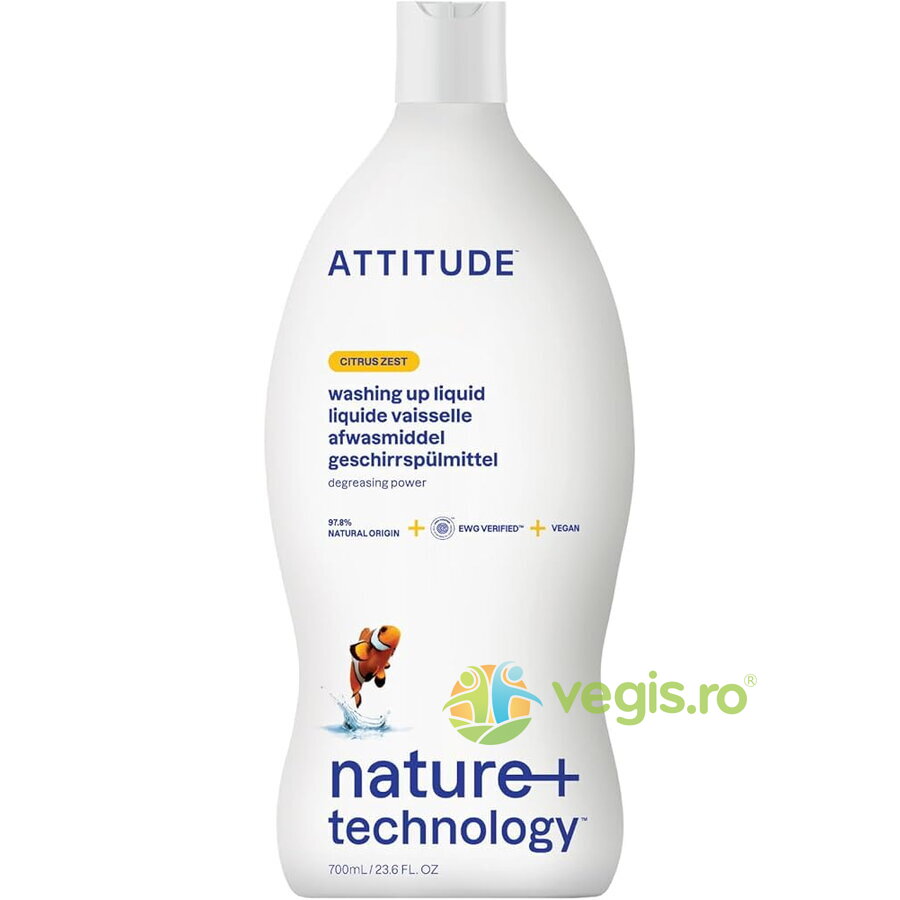 Lichid de Spalat Vase cu Coaja de Citrice 700ml