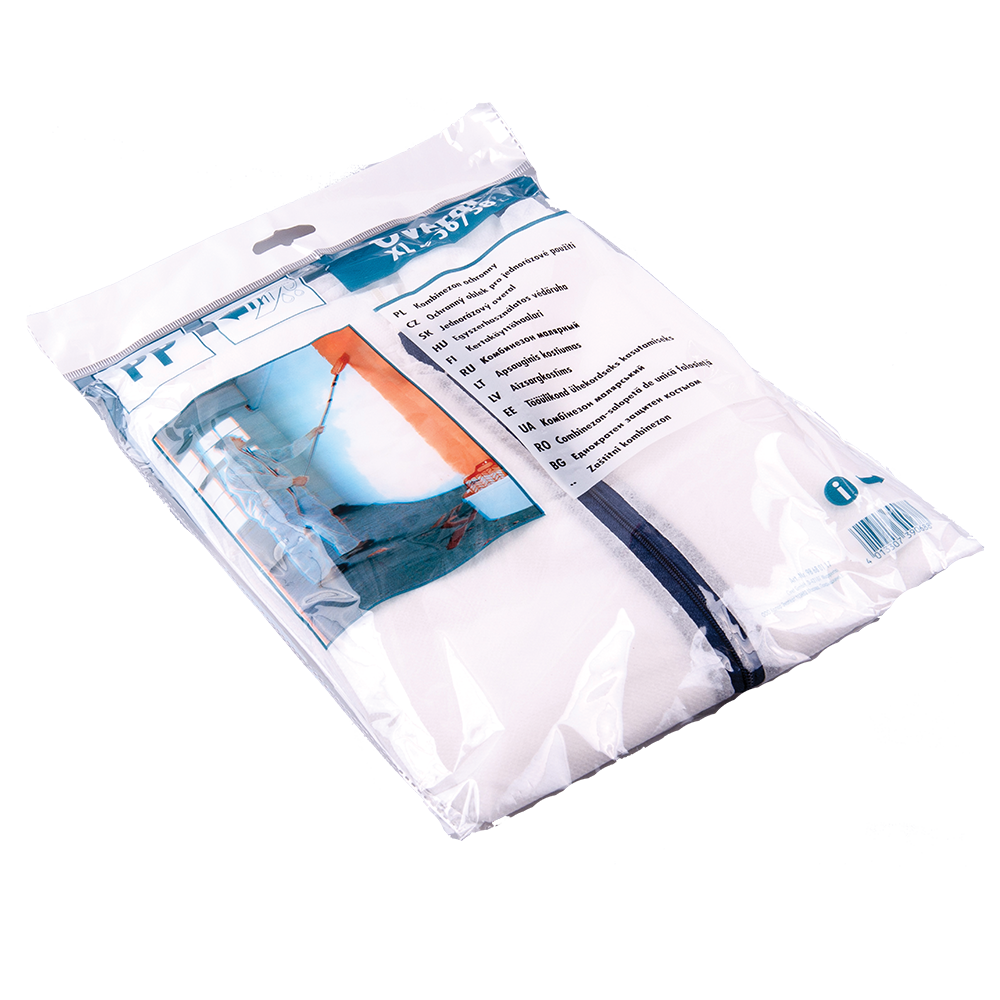 Costum cu gluga PP protectie pulberi de praf, Color Expert, XXL