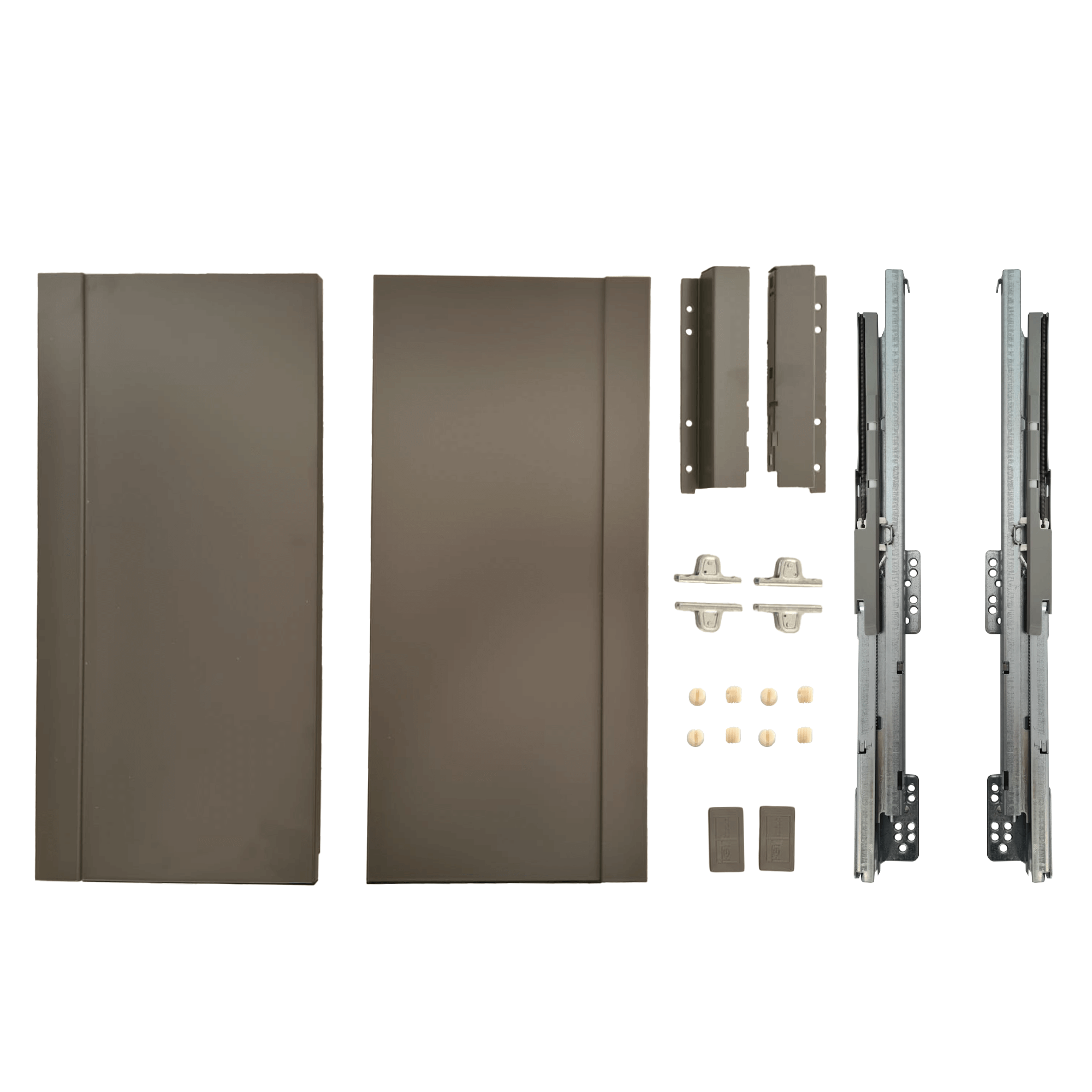 Set sertar FGV TEN2, metal, antracit, 45 kg, H 186 mm, 450 mm