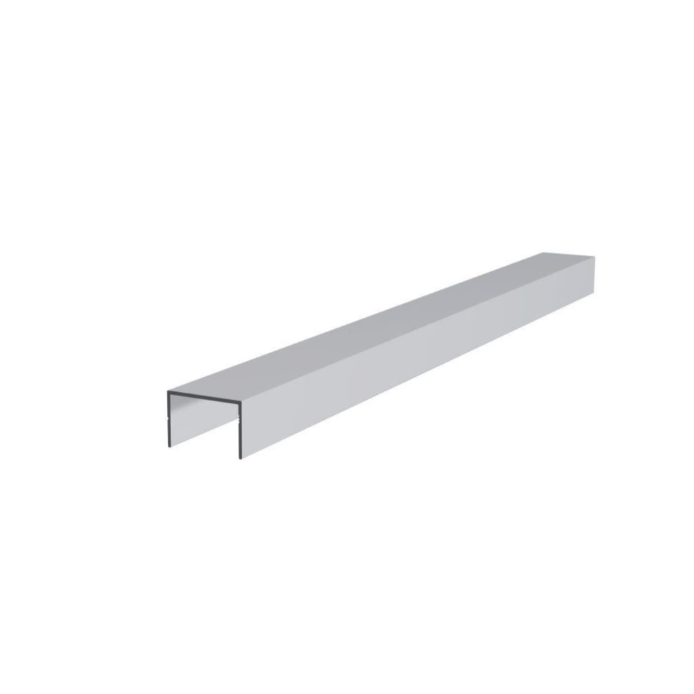 Profil aluminiu ER 4595 U/18x14mm, anodizat mat, 3 m