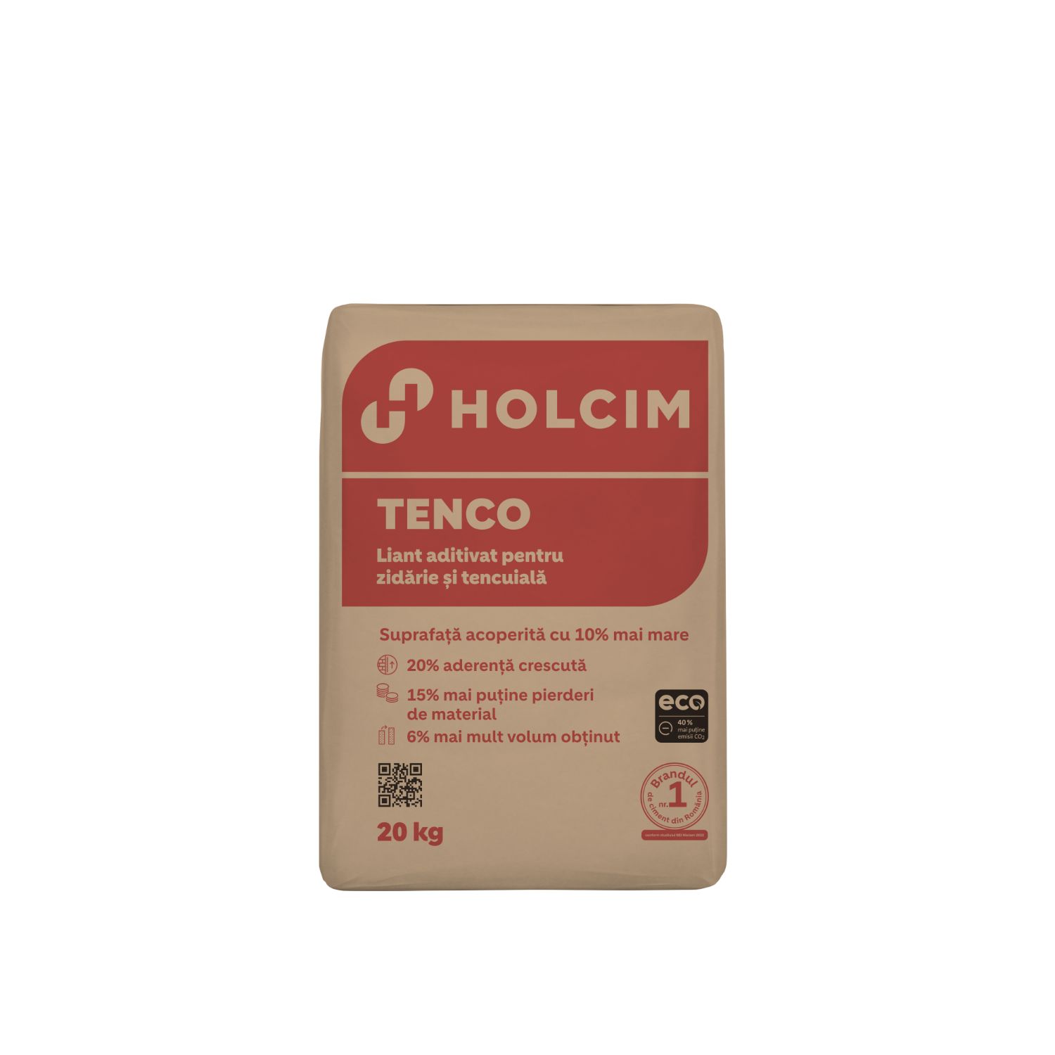 Liant aditivat Holcim Tenco® pentru zidarie si tencuiala, 20 Kg