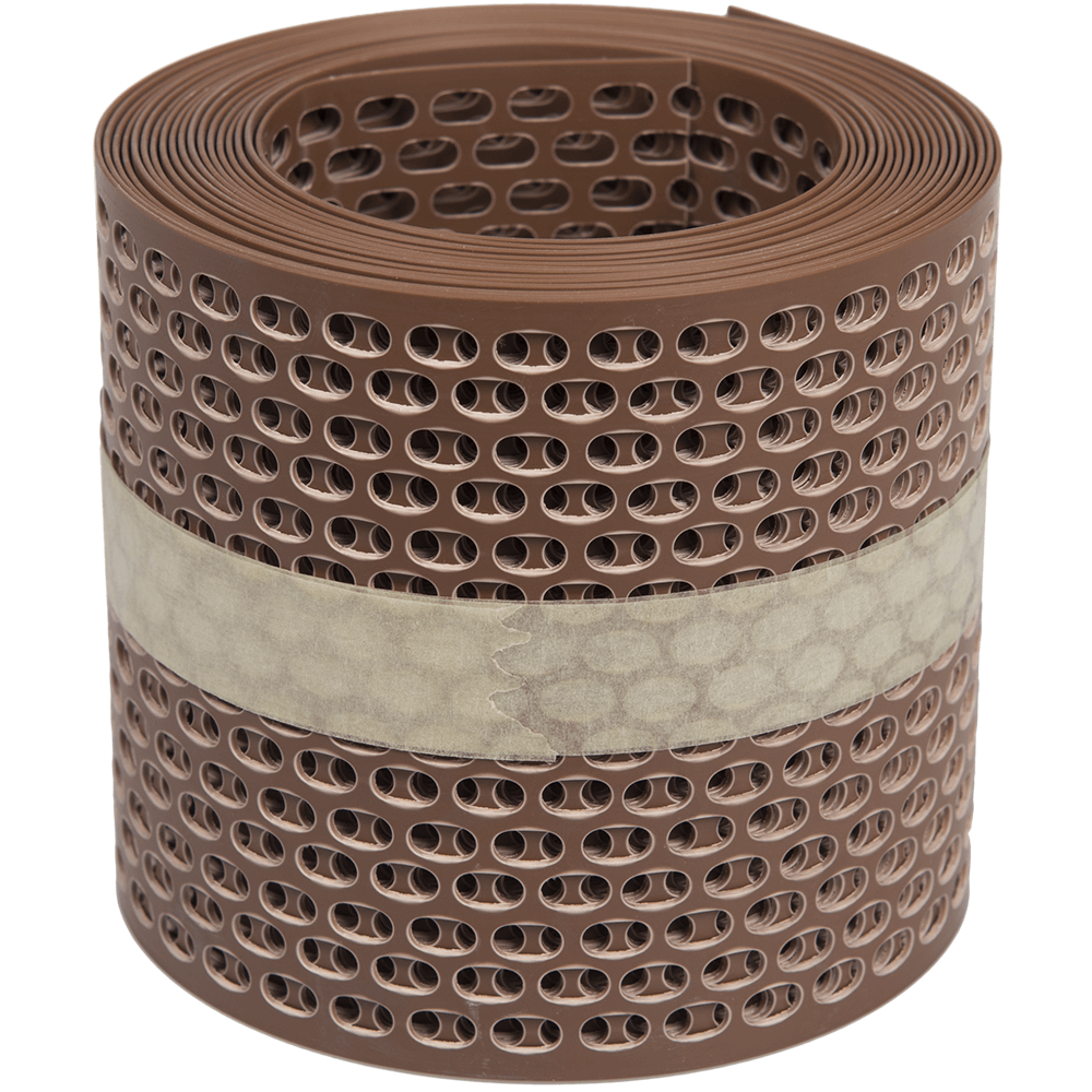 Banda protectie streasina PVC, rosu natur, 0,1 x 5 m