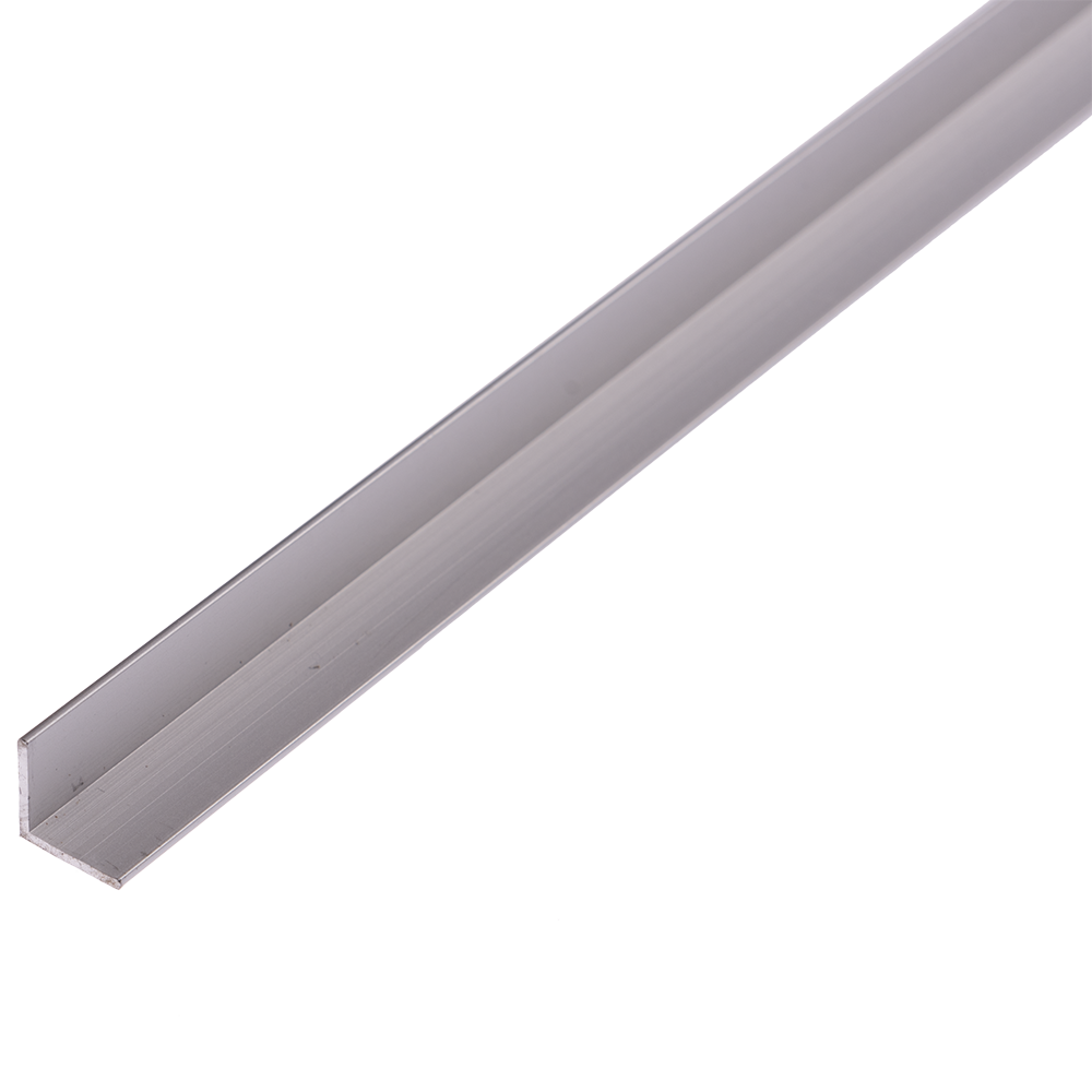 Cornier laturi egale, aluminiu, 10 x 10 x 1 mm, L 2 m