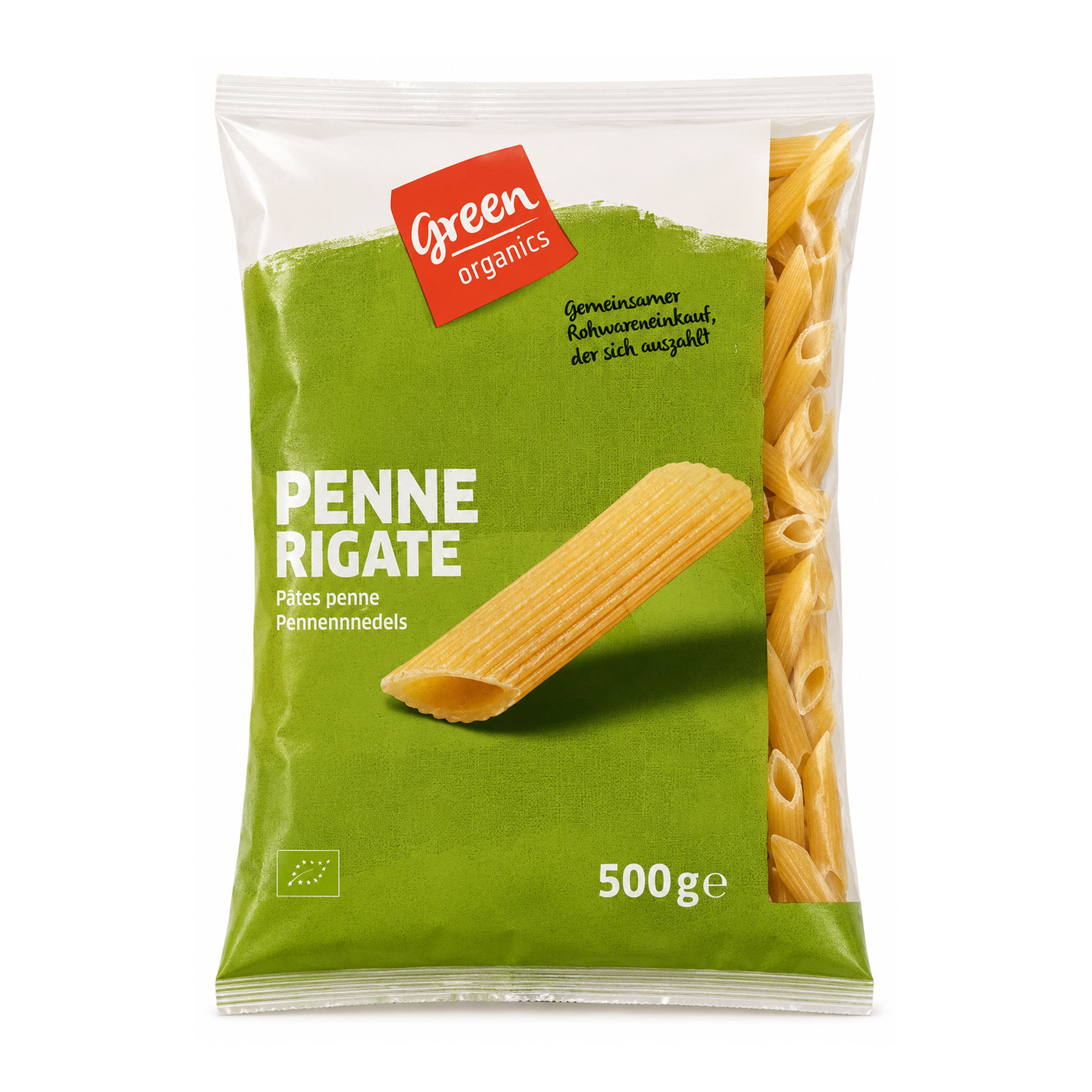 Oferte la Penne bio din grau dur integral, 500g Green Organics