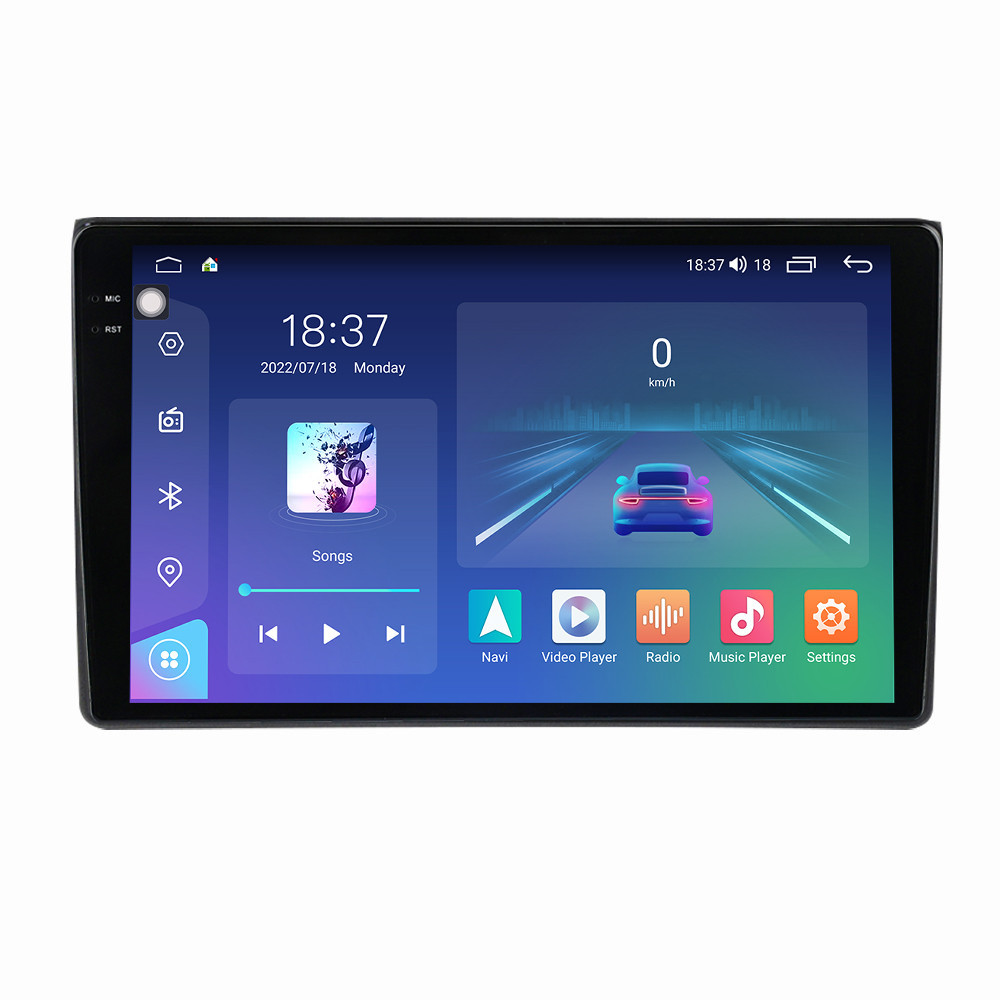 Navigatie dedicata cu Android Audi A4 (B6, B7) 2000 - 2008, 4GB RAM, Radio GPS Dual Zone, Display 2K QLED 9.5" Touchscreen, Internet Wi-Fi si slot SIM 4G, Bluetooth, MirrorLink, USB