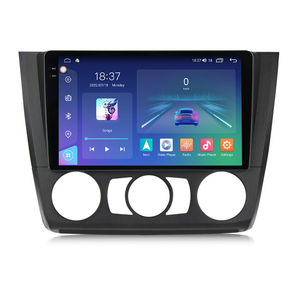 Navigatie dedicata cu Android BMW Seria 1 (E81 / E87) 2007 - 2013, clima manuala, 4GB RAM, Radio GPS Dual Zone, Display 2K QLED 9.5" Touchscreen, Internet Wi-Fi si slot SIM 4G, Bluetooth, MirrorLink, USB