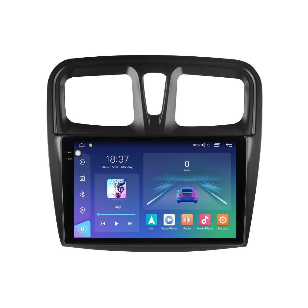 Navigatie dedicata cu Android Dacia Sandero II 2012 - 2020, 4GB RAM, Radio GPS Dual Zone, Display 2K QLED 10.36" Touchscreen, Internet Wi-Fi si slot SIM 4G, Bluetooth, MirrorLink, USB