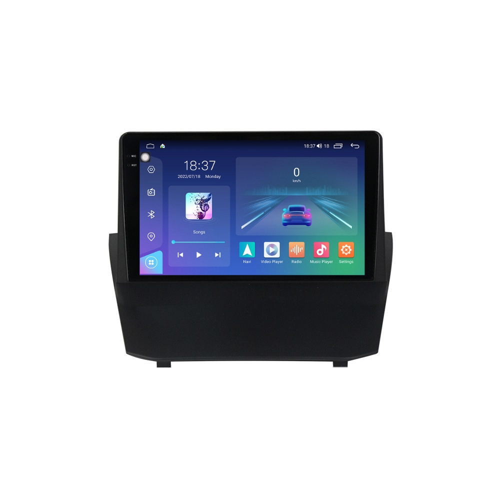 Navigatie dedicata cu Android Ford Fiesta VI 2008 - 2019, 4GB RAM, Radio GPS Dual Zone, Display 2K QLED 9.5" Touchscreen, Internet Wi-Fi si slot SIM 4G, Bluetooth, MirrorLink, USB