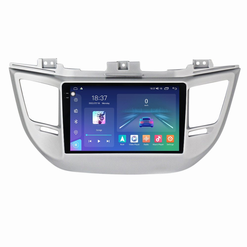 Navigatie dedicata cu Android Hyundai Tucson 2015 - 2018, 4GB RAM, Radio GPS Dual Zone, Display 2K QLED 9.5" Touchscreen, Internet Wi-Fi si slot SIM 4G, Bluetooth, MirrorLink, USB