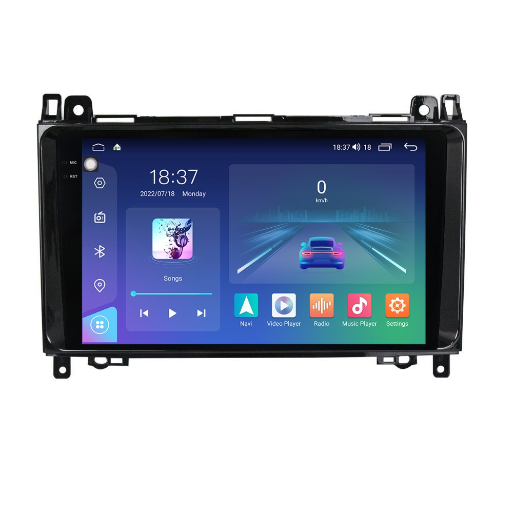 Navigatie dedicata cu Android Mercedes Viano 2007 - 2014, 4GB RAM, Radio GPS Dual Zone, Display 2K QLED 9.5" Touchscreen, Internet Wi-Fi si slot SIM 4G, Bluetooth, MirrorLink, USB
