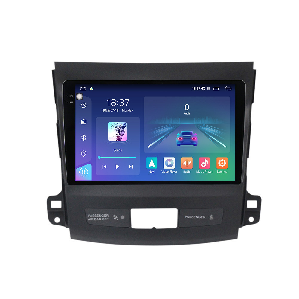 Navigatie dedicata cu Android Peugeot 4007 2007 - 2013, 4GB RAM, Radio GPS Dual Zone, Display 2K QLED 9.5" Touchscreen, Internet Wi-Fi si slot SIM 4G, Bluetooth, MirrorLink, USB