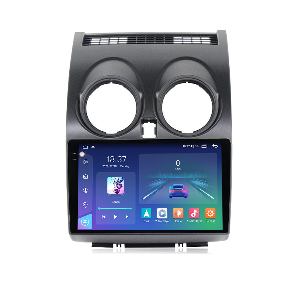 Navigatie dedicata cu Android Nissan Qashqai I 2006 - 2014, 4GB RAM, Radio GPS Dual Zone, Display 2K QLED 9.5" Touchscreen, Internet Wi-Fi si slot SIM 4G, Bluetooth, MirrorLink, USB