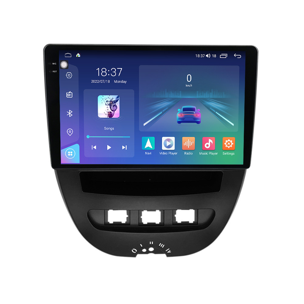 Navigatie dedicata cu Android Peugeot 107 2005 - 2014, 4GB RAM, Radio GPS Dual Zone, Display 2K QLED 10.36" Touchscreen, Internet Wi-Fi si slot SIM 4G, Bluetooth, MirrorLink, USB