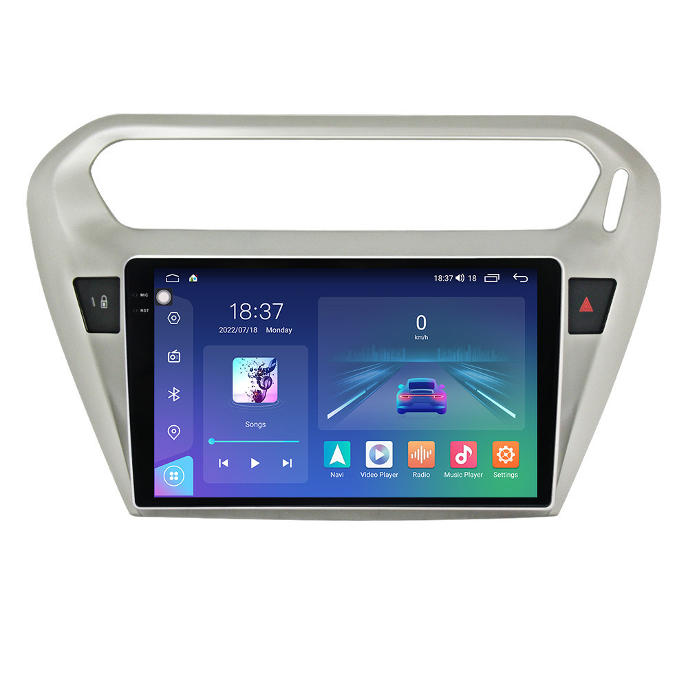 Navigatie dedicata cu Android Citroen C-Elysee 2012 - 2021, 4GB RAM, Radio GPS Dual Zone, Display 2K QLED 9.5" Touchscreen, Internet Wi-Fi si slot SIM 4G, Bluetooth, MirrorLink, USB