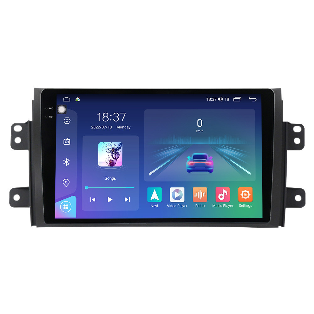 Navigatie dedicata cu Android Fiat Sedici 2006 - 2015, 4GB RAM, Radio GPS Dual Zone, Display 2K QLED 9.5" Touchscreen, Internet Wi-Fi si slot SIM 4G, Bluetooth, MirrorLink, USB