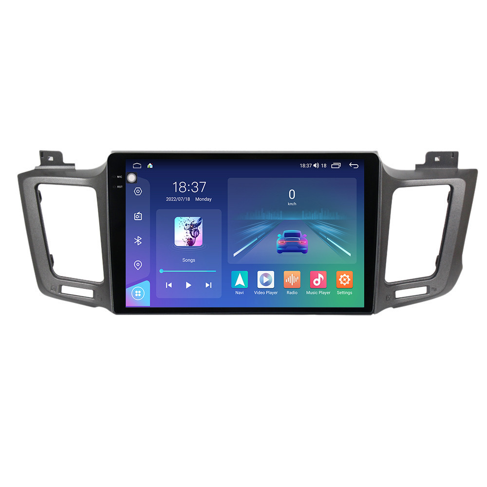 Navigatie dedicata cu Android Toyota Rav4 IV 2013 - 2018, 4GB RAM, Radio GPS Dual Zone, Display 2K QLED 10.36" Touchscreen, Internet Wi-Fi si slot SIM 4G, Bluetooth, MirrorLink, USB