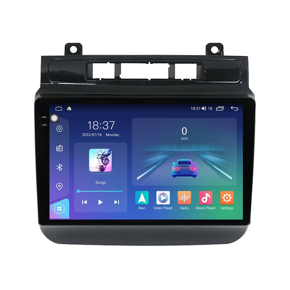Navigatie dedicata cu Android VW Touareg 7P 2010 - 2018, 4GB RAM, Radio GPS Dual Zone, Display 2K QLED 9.5" Touchscreen, Internet Wi-Fi si slot SIM 4G, Bluetooth, MirrorLink, USB