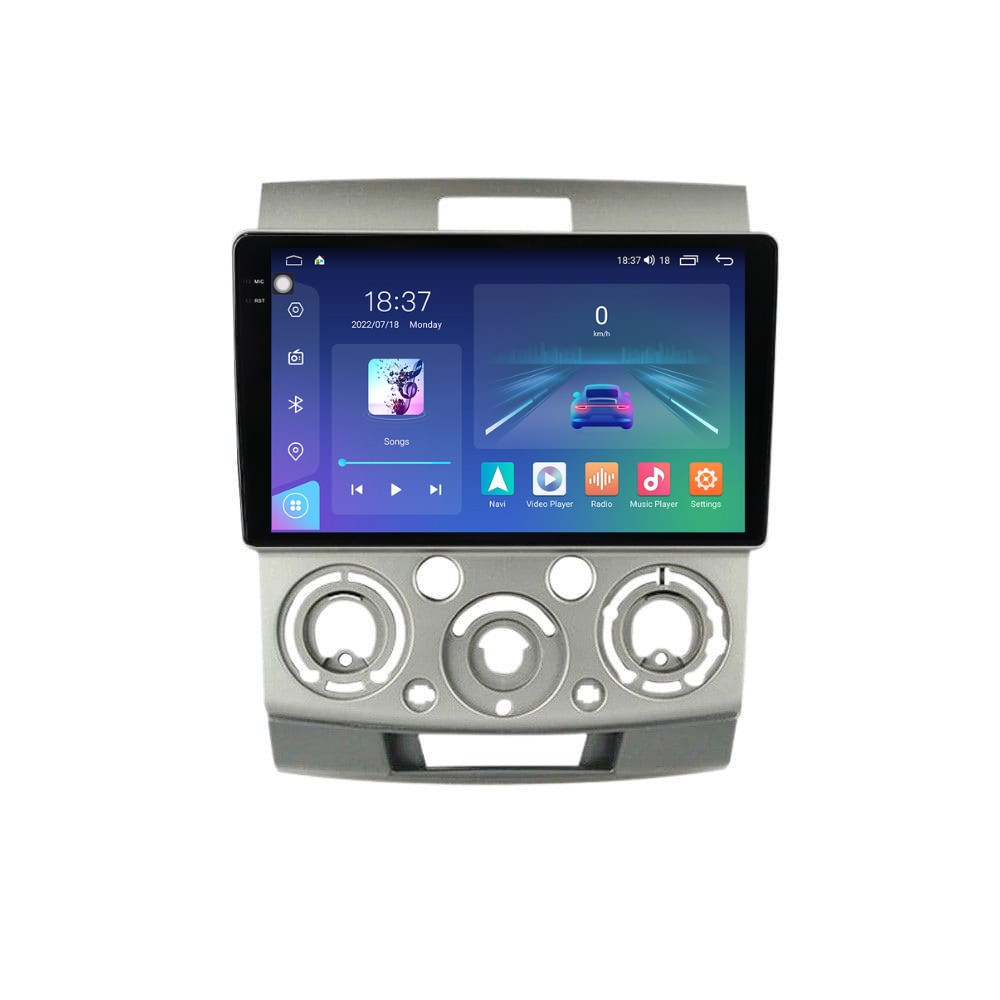 Navigatie dedicata cu Android Ford Ranger 2005 - 2011, 4GB RAM, Radio GPS Dual Zone, Display 2K QLED 9.5" Touchscreen, Internet Wi-Fi si slot SIM 4G, Bluetooth, MirrorLink, USB