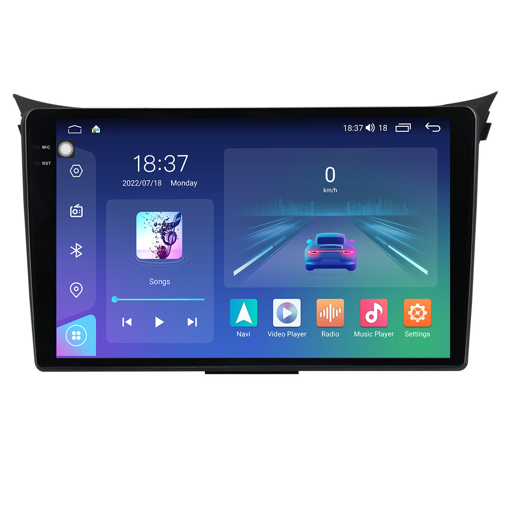 Navigatie dedicata cu Android Hyundai i30 2011 - 2017, 4GB RAM, Radio GPS Dual Zone, Display 2K QLED 9.5" Touchscreen, Internet Wi-Fi si slot SIM 4G, Bluetooth, MirrorLink, USB