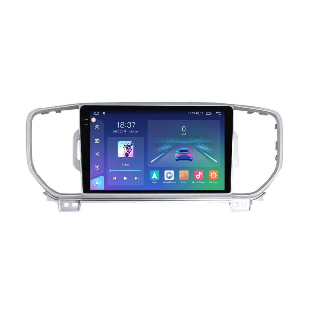 Navigatie dedicata cu Android KIA Sportage 2016 - 2018, 4GB RAM, Radio GPS Dual Zone, Display 2K QLED 9.5" Touchscreen, Internet Wi-Fi si slot SIM 4G, Bluetooth, MirrorLink, USB