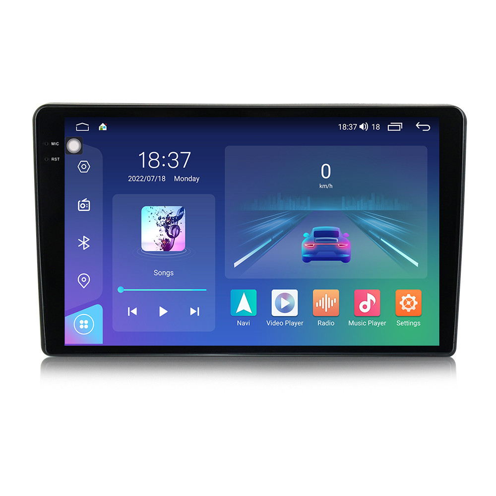 Navigatie dedicata cu Android Peugeot 308 II 2013 - 2021, 4GB RAM, Radio GPS Dual Zone, Display 2K QLED 9.5" Touchscreen, Internet Wi-Fi si slot SIM 4G, Bluetooth, MirrorLink, USB