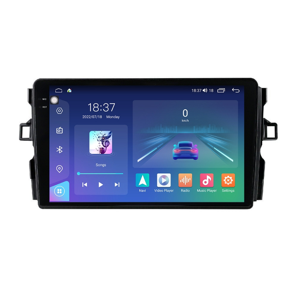 Navigatie dedicata cu Android Toyota Auris 2006 - 2012, 4GB RAM, Radio GPS Dual Zone, Display 2K QLED 9.5" Touchscreen, Internet Wi-Fi si slot SIM 4G, Bluetooth, MirrorLink, USB